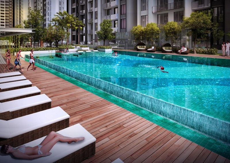 Bể bơi căn hộ Hà Đô Centrosa