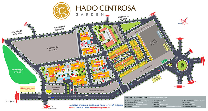 Mặt bằng dự án Hà Đô Centrosa