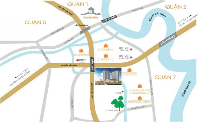 Dự án Lavida Plus quận 7 nằm trên tuyến đường huyết mạch khu nam Sài Gòn