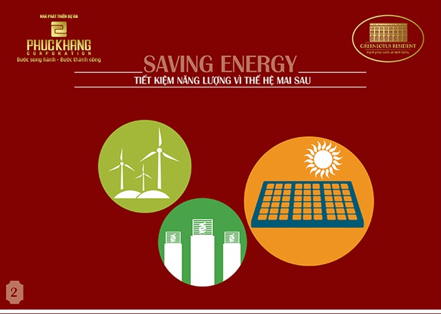 Dự án Green Lotus Resident sử dụng hệ thống tiết kiệm và tái tạo năng lượng