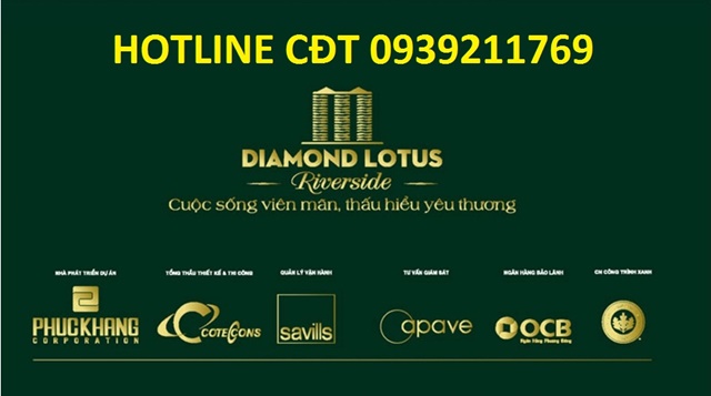 Dự án Căn hộ xanh Diamond Lotus Riverside CĐT Phúc Khang