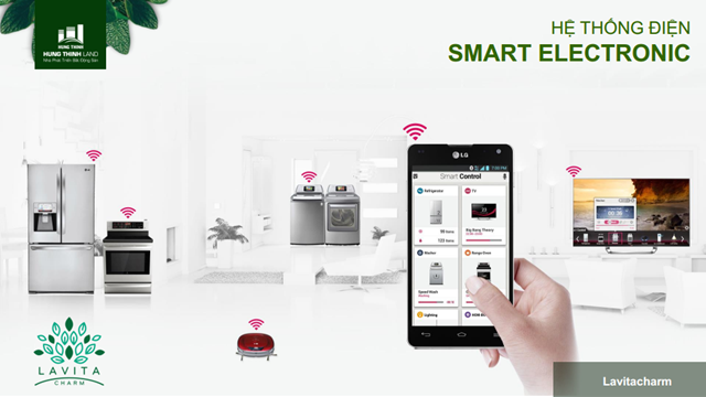 Hệ thông Smart Home được tích hợp vào từng căn hộ Lavita Charm