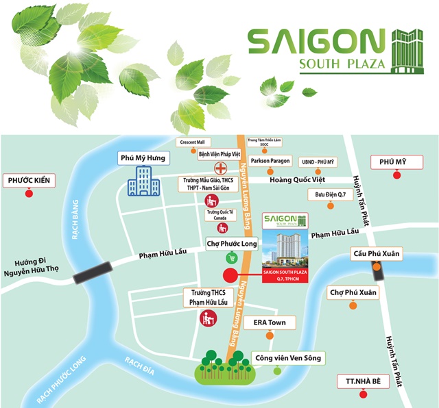 tiến độ saigon south plaza q7