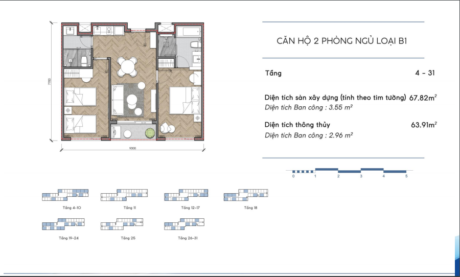 Căn-hộ-2PN-loại-B1-coco-wonderland-resort