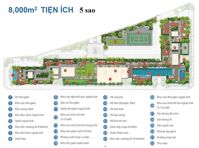 tiện ích căn hộ one verandah quận 2