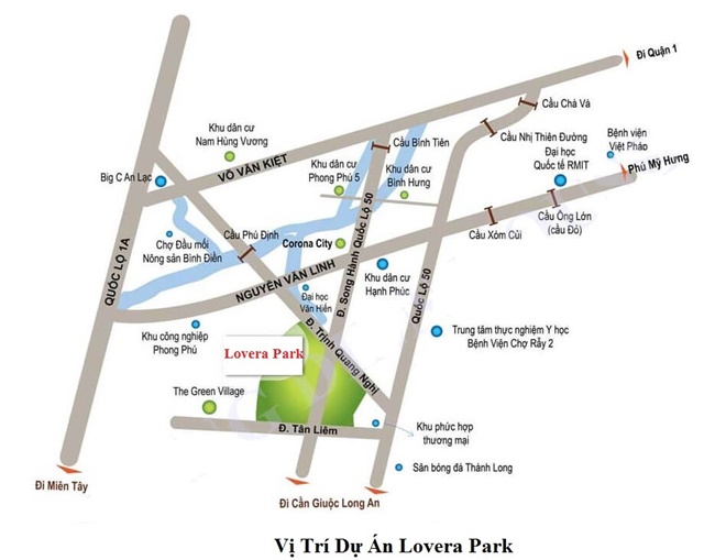 vị trí dự án lovera park