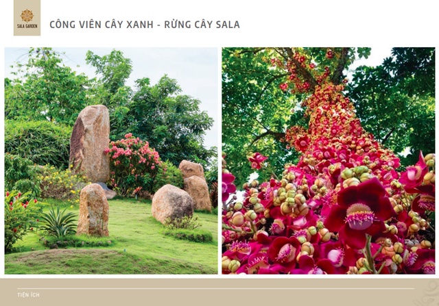 Hoa viên 5 sao đầu tiên tại Việt Nam dự án Sala Garden
