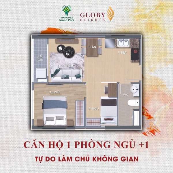 Căn hộ 1PN+1