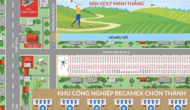 Mặt Bằng Khu Dân Cư Minh Thắng Chơn Thành