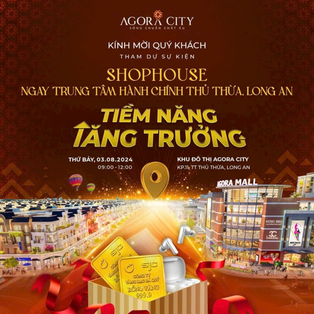 Giá Bán Agora City - Thủ Thừa Long An