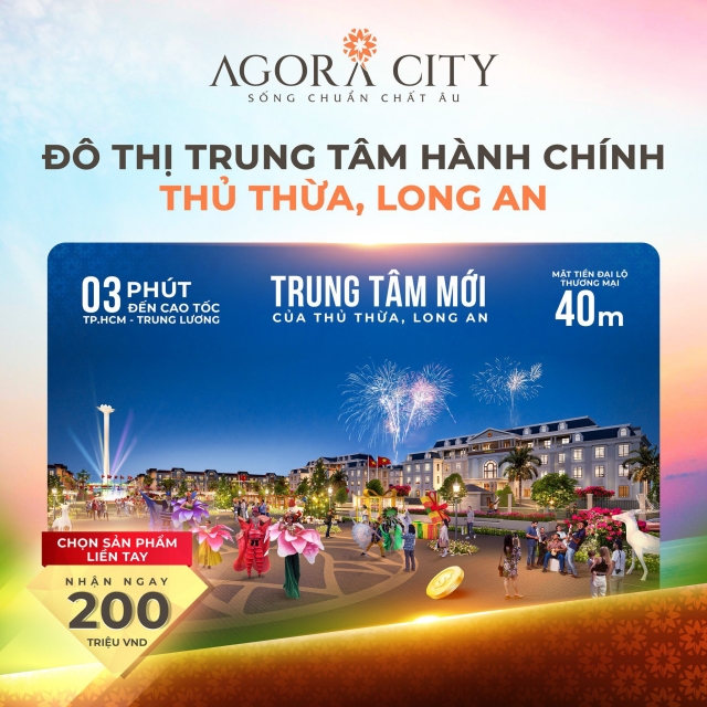 Ảnh phối Giá bán Agora City - Thủ Thừa Long An