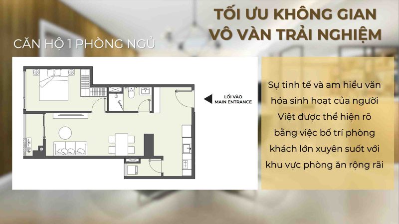 Căn hộ 1 phòng ngủ