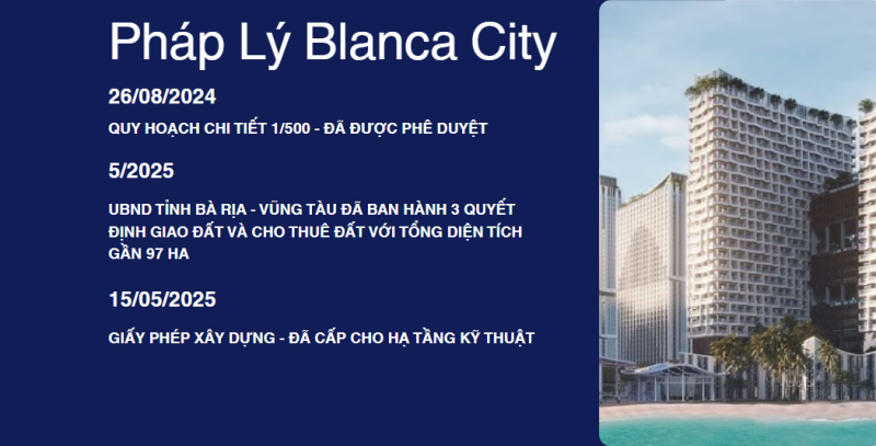 Pháp Lý Dự Án Blanca City