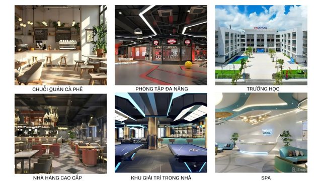 Tổ hợp các tiện ích Vinhomes